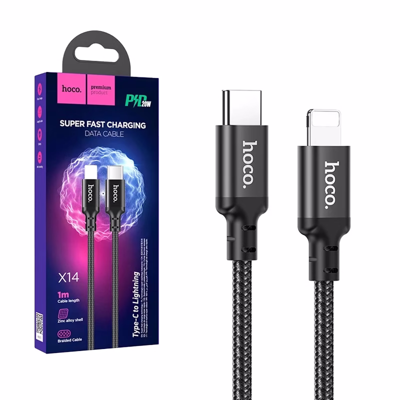 Cable USB C a Iphone Lightning de mt   HOCO X Cable Lightning de  Metro para Data  Carga HOCO X