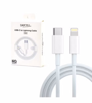Cable USB C a Lightning  de 1M 18W, Cable de Carga Rápida 8 Pin Daycell IP12-PRO