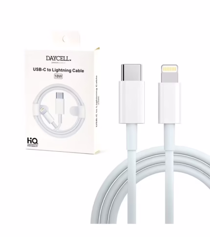 Cable USB C a Lightning  de 1M 18W, Cable de Carga Rápida 8 Pin Daycell IP12-PRO