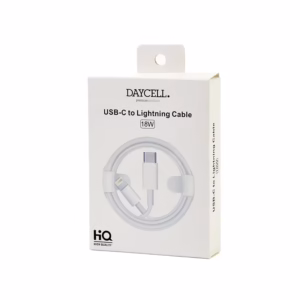 Cable USB C a Lightning  de 1M 18W, Cable de Carga Rápida 8 Pin Daycell IP12-PRO