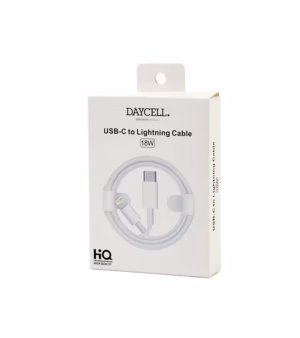 Cable USB C a Lightning  de 1M 18W, Cable de Carga Rápida 8 Pin Daycell IP12-PRO
