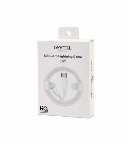 Cable USB C a Lightning  de 1M 18W, Cable de Carga Rápida 8 Pin Daycell IP12-PRO