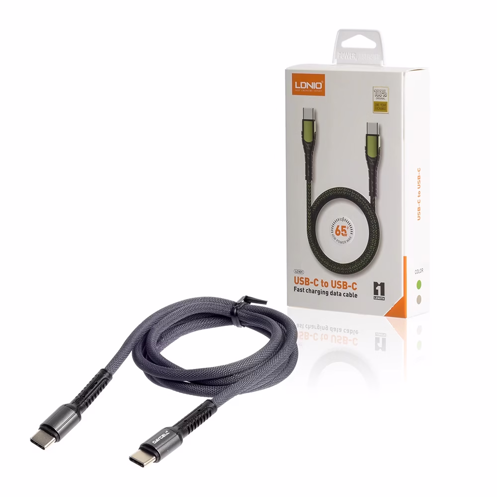 Cable USB C de  Metro de W Ldnio LC Cable USB Tipo C de MT  marca Ldnio LC LC Cable de Datos y Carga por USB C para Celular ó Tableta