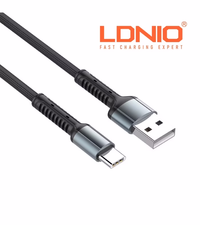Cable USB C de  Metros Ldnio LS  Cable USB tipo C de MT con soporte de Carga Rápida LDNIO LS C 