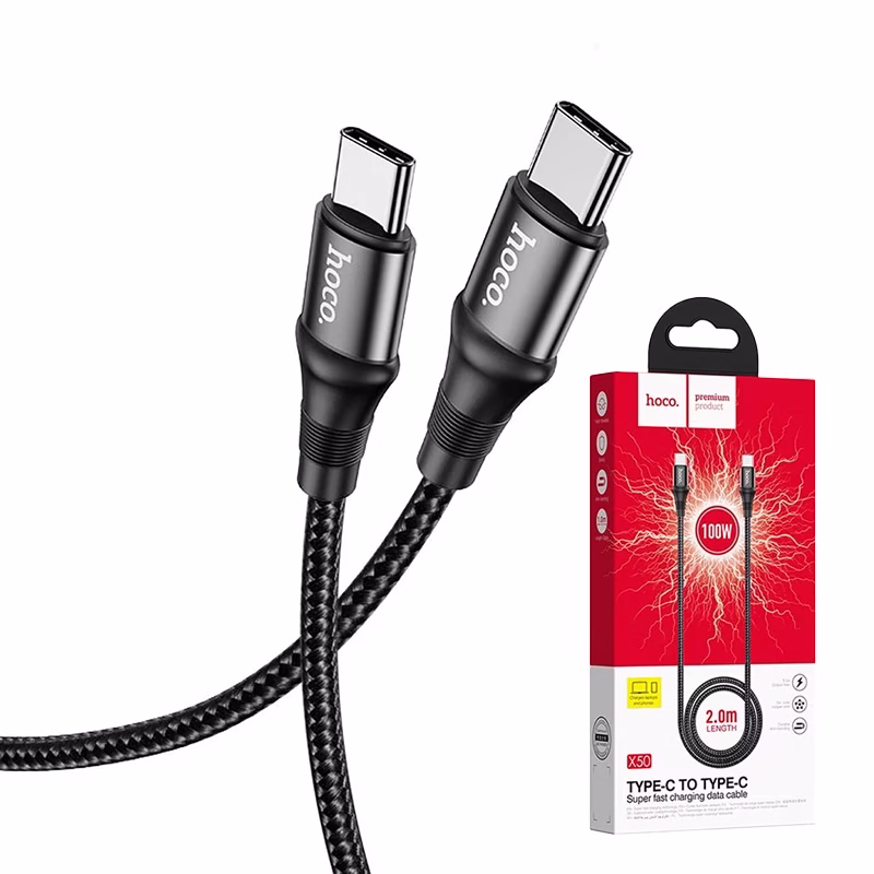 Cable USB C de mt W   HOCO X Cable USB Tipo C de  Metros con Soporte de Carga hasta W HOCO X