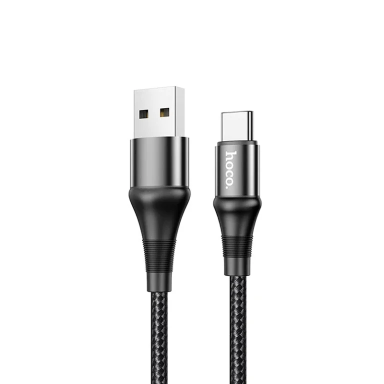 Cable USB a USB C de 1mt - HOCO X50-U Cable USB Macho a USB Tipo C de 1 Metro - Enmallado - Hoco X50-U