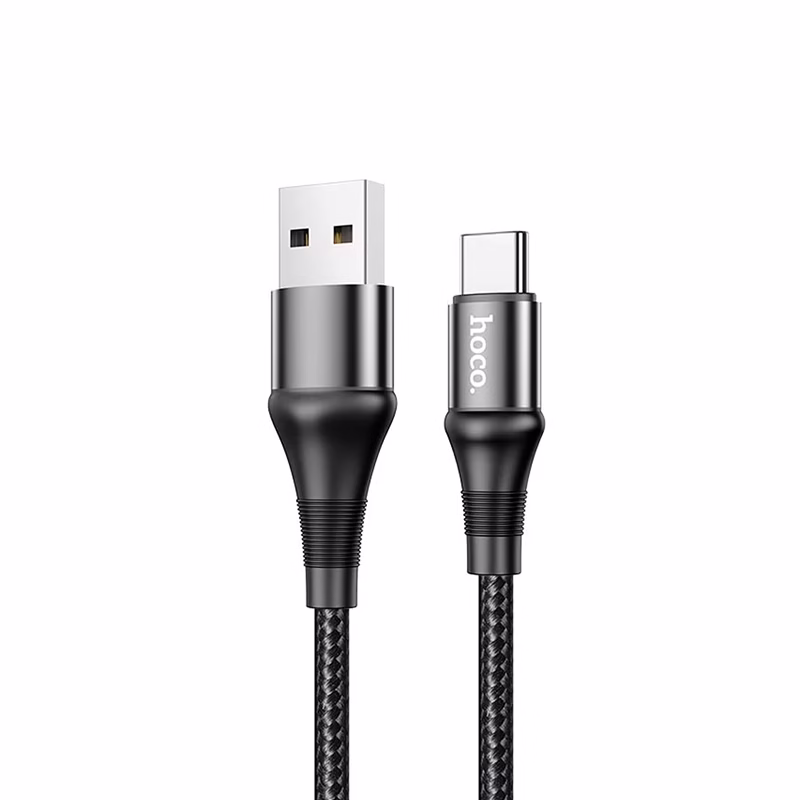 Cable USB a USB C de mt   HOCO X U Cable USB Macho a USB Tipo C de  Metro   Enmallado   Hoco X U