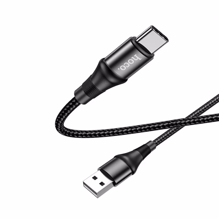 Cable USB a USB C de mt   HOCO X U Cable USB Macho a USB Tipo C de  Metro   Enmallado   Hoco X U