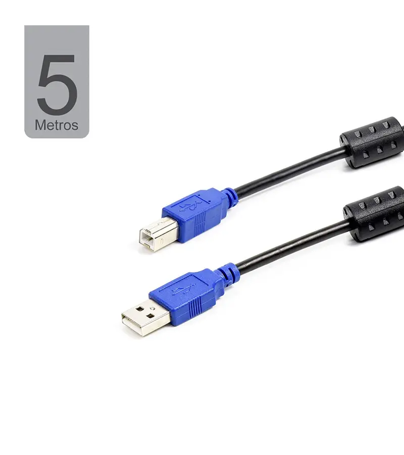 Cable USB de Impresora 5 MT | USB 2.0 AB | American NET | GP-015-5M