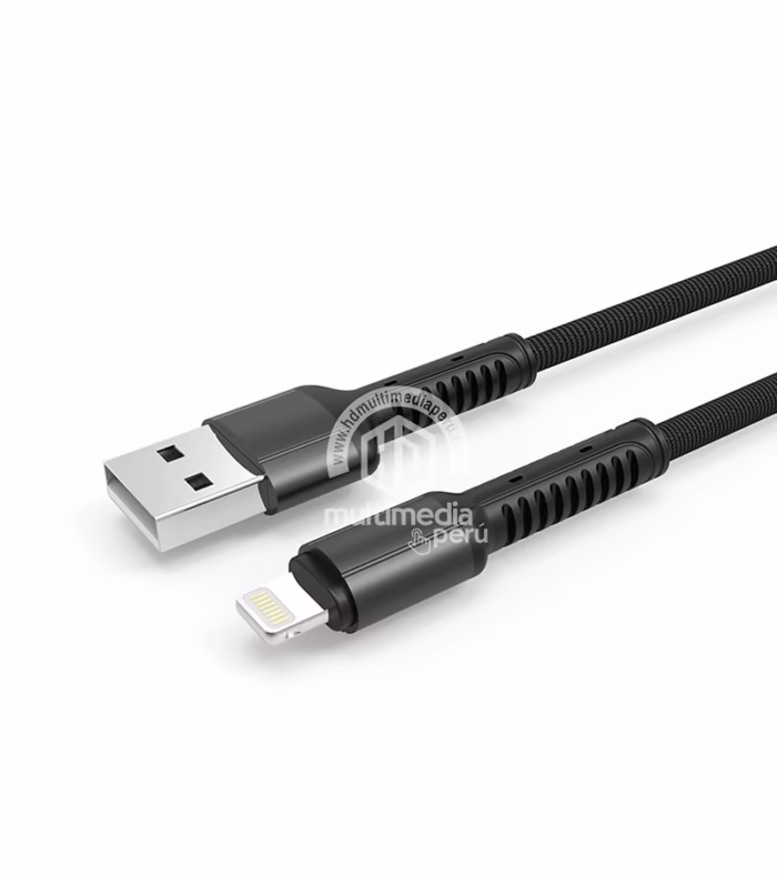 Cable USB para iPhone LDNIO LS L  Metro Reforzado con Nylon  Cable USB para iphone de  Metro LDNIO LS   Soporta carga rápida Cable USB Lightning Enmallado de  Metro   LDNIO LS L  HD Multimedia PERU SAC
