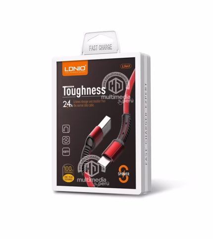 Cable USB tipo C de 1 Metro LDNIO LS63 Carga Rápida 2.4a Cable USB C Enmallado de 1MT Ldnio LS63
