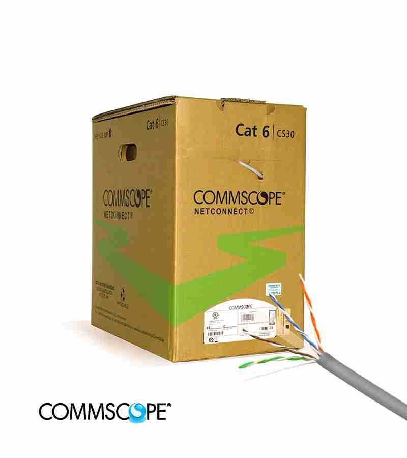 Cable UTP Cat6 AMP Commscope 1427071-4 CS30CM GRIS de 305Mt