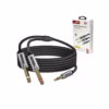 Cable de Audio MiniPlug mm a  Plug Netcom PE RS Cable de Audio Jack mm a  Plug  Cable Adaptador Plug mm Estéreo a  Plug mm  Mono Netcom PE RS Cable Audio MiniPlug a  Plug mm de  Metros NETCOM PE RS Conecta tu Laptop o Celular a Sonido Profesional