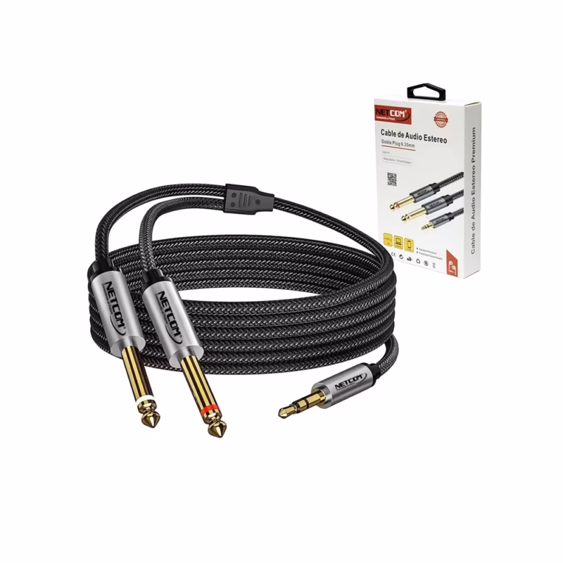 Cable Audio MiniPlug a  Plug mm de  Metros NETCOM PE RS