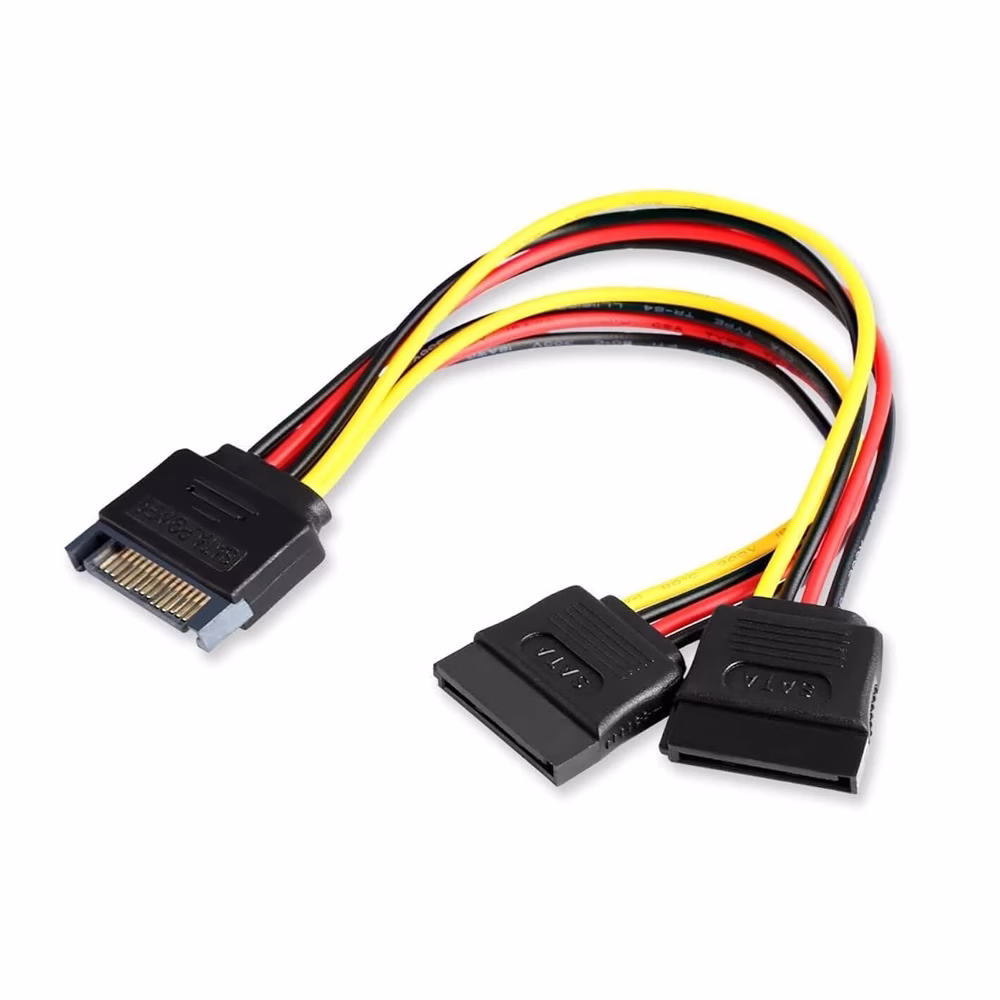 Cable de Poder Sata a  Sata Hembra | Glink | ES P Cable de Poder Splitter SATA a  SATA Hembra Glink de  cm Modelo ES P en HD Multimedia PERU SAC
