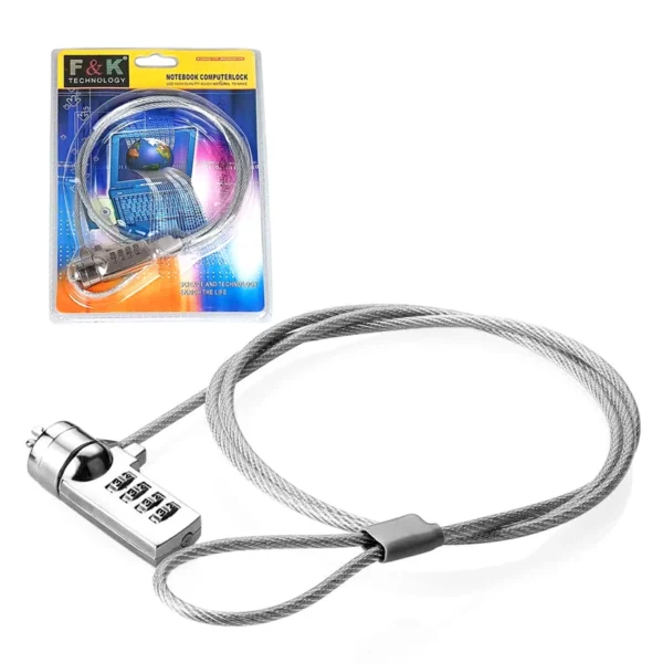 Cable de Seguridad para Laptop de 1.2 Metros con Clave de Números - American NET GP-250(C)1.2M