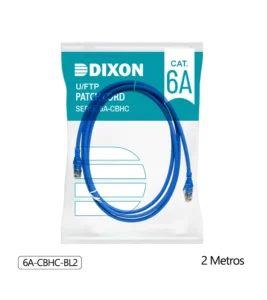 Cable Patch Cord Cat6A de 2MT Dixon 6A-CBHC-BL2 – Azul – Chaqueta LSZH Patch Cord DIXON Cat6A de 2mt LSZH – Color Azul – Certificado con Chaqueta LSZH 6A-CBHC-BL2