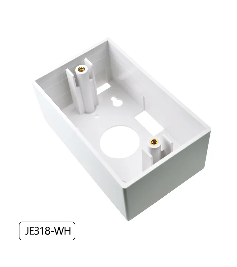 Caja Modular 4x2 Dixon JE318-WH Blanco, Caja Adosable, Caja de Montaje