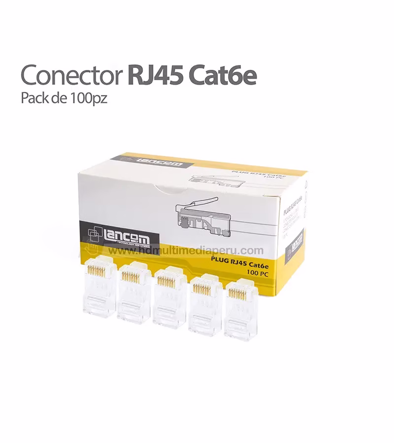 Conector RJ CatE Lancom ZZ YKZ PRJ LCM caja de pz Plug RJ Cat