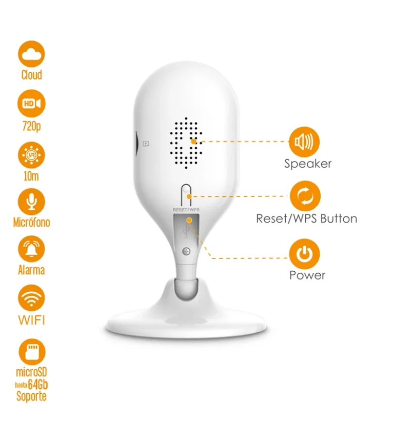Cámara Inalámbrica HD 1Megapixel Dahua IPC-C12-IMOU Cámara WIFI 720P HD Tipo Cubo IMOU IPC-C12