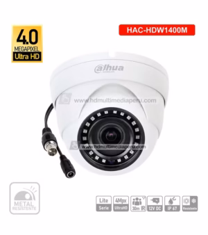 Cámara Dahua HAC-HDW1400MN, Cámara de 4MPx tipo Domo Dahua DH-HAC-HDW1400MN-0360B