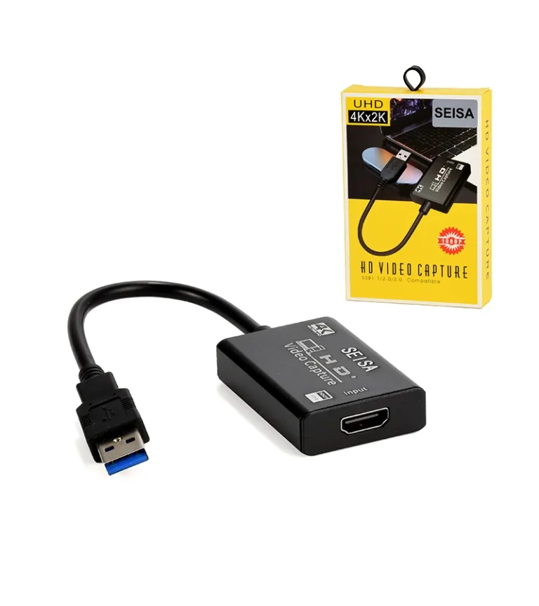 USB 2.0 Capturador HDMI HU-04 - SEISA
