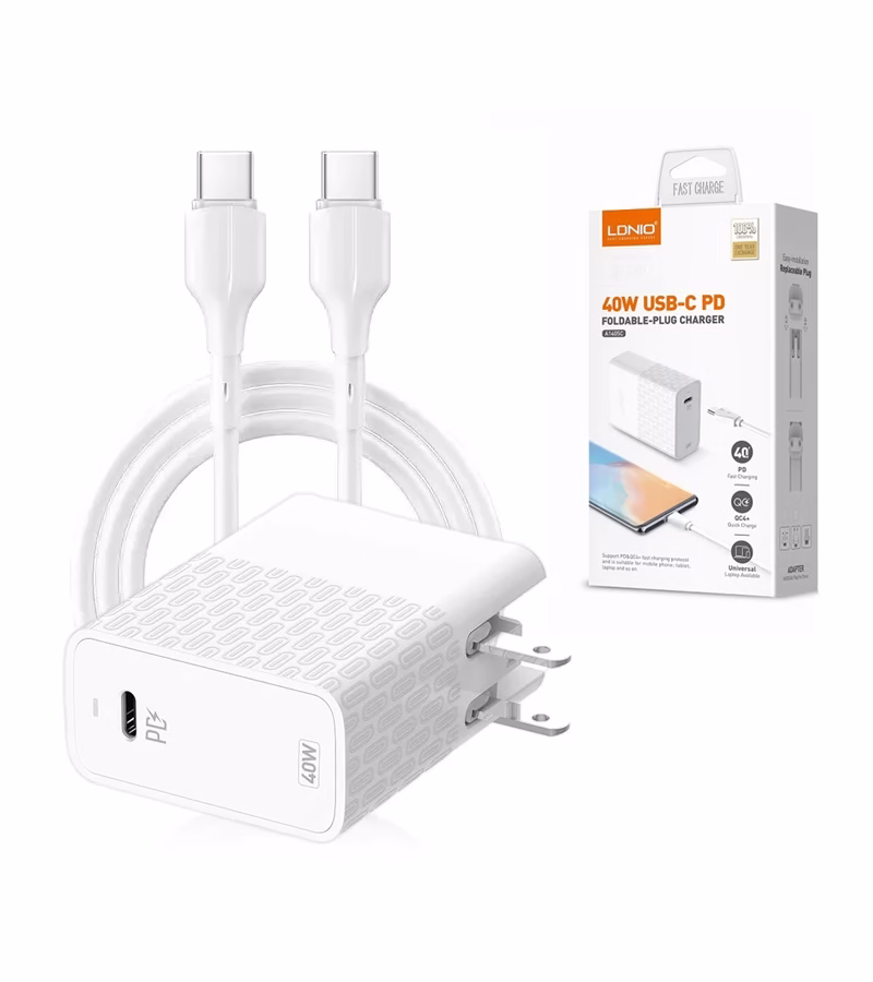 Cargador Rápido para Celular de W Ldnio AC Cargador USB de W para Tableta Celular o Laptop PD W Quick Charge  Ldnio AC