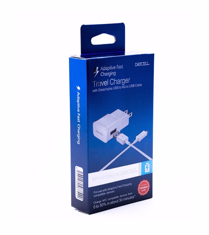 Cargador Rápido con Cable Micro USB Daycell S Cargador Rápido para Celulares o Tabletas con Conector Cable Micro USB V de  Metro Daycell S