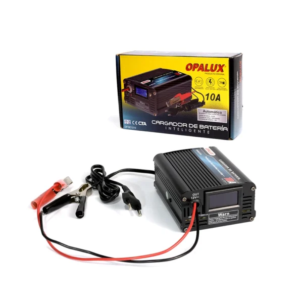 Cargador de batería Inteligente OPALUX OP-BC1210 Cargador Batería de 12V Opalux OP-BC1210