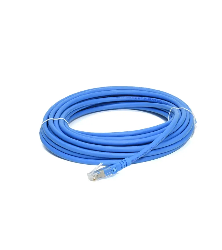 Patch Cord DIXON Cat6A de 10mt LSZH – Color Azul – Certificado con Chaqueta LSZH 6A-CBHC-BL10