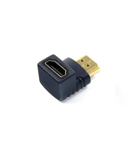 Adaptador Codo HDMI de 90 Grados - HDMI Macho a HDMI Hembra en L - HFM ZZ-Y-AD90