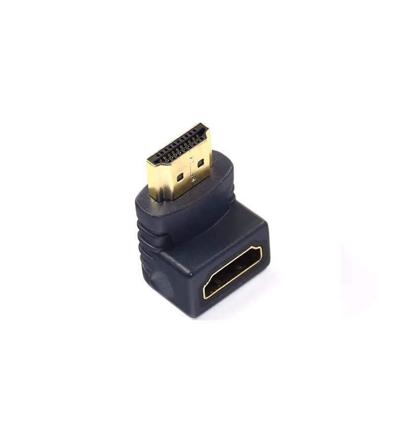 Adaptador Codo HDMI de  Grados   HDMI Macho a HDMI Hembra en L   HFM ZZ Y AD
