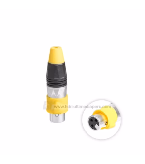 Conector Canon XLR Hembra BatBlack LA F