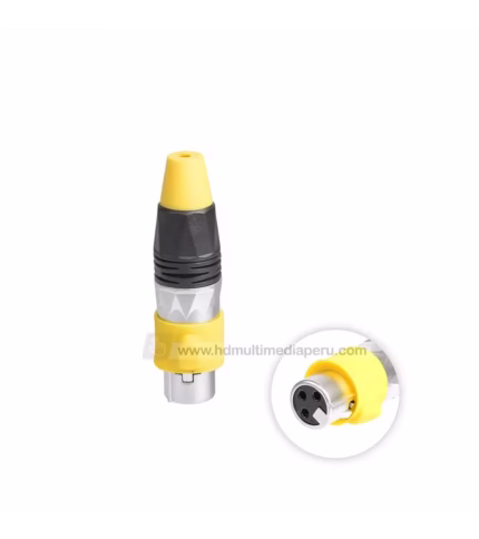 Conector Canon XLR Hembra - BatBlack LA1138-F