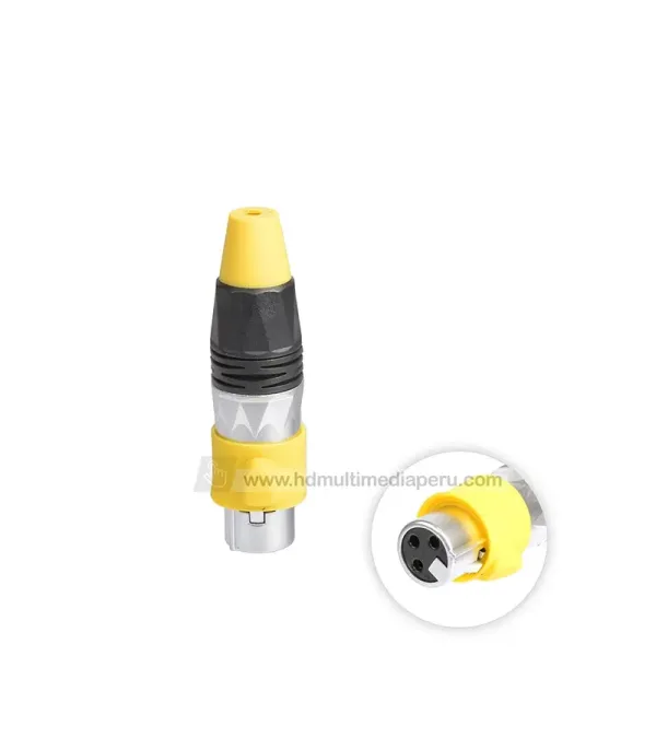 Conector Canon XLR Hembra - BatBlack LA1138-F