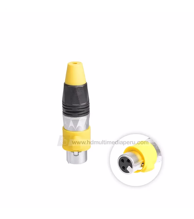 Conector Canon XLR Hembra   BatBlack LA F