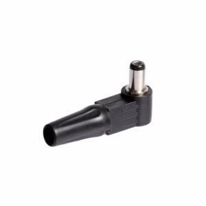 Conector DC para Soldar de 5.5x2.5mm en 90 grados AD-DC55x25 Conector DC para Cámara de Seguridad con Punta de 5.5mm x 2.5xx en 90 Grados AD-DC55x25