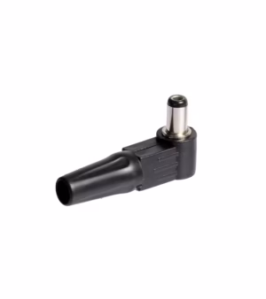 Conector DC para Cámara de Seguridad con Punta de 5.5mm x 2.5xx en 90 Grados AD-DC55x25