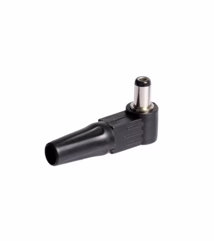 Conector DC para Cámara de Seguridad con Punta de 5.5mm x 2.5xx en 90 Grados AD-DC55x25
