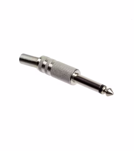 Jack Plug Mono de 6.35mm Conector de Audio Plug Macho para Soldar High Full Max ZZ-A-6.3M-M, Conector Plug Monoaural 6.35mm (1/4") Metálico para Soldar High Full Max Modelo ZZ-A-6.3M-M en HD Multimedia PERU SAC