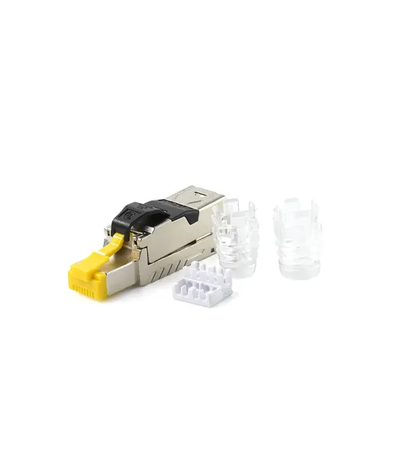 8FP-C8-FS Plug RJ45 Categoría 8 DIXON, RJ45 Cat8 DIXON apantallado, Conector Cat8 blindado
