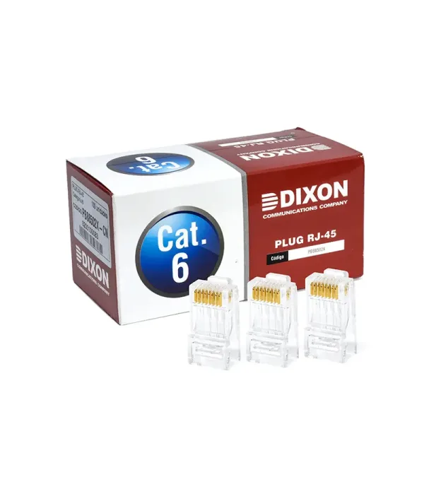 Conector RJ45 Cat6 Dixon PB88502X-CN - Caja de 100 unidades