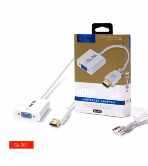 Convertidor HDMI a VGA Glink GL-001, Cable Adaptador HDMI a VGA