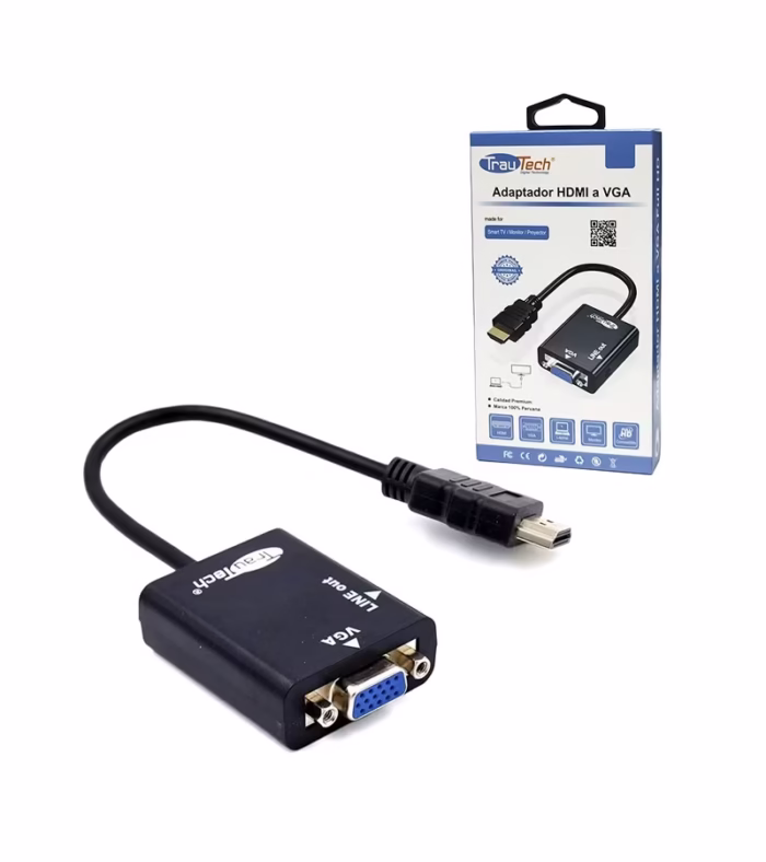 Convertidor HDMI a VGA Trautech PE DP0090 HD Multimedia PERU SAC Convertidor HDMI a VGA Trautech PE DP0090 Adaptador Activo de Alta Resolución Convertidor HDMI a VGA Trautech PE DP Adaptador Activo de Alta Resolución Adaptador HDMI a VGA Trautech PE DP Conversor de HDMI a VGA HD Multimedia PERU SAC