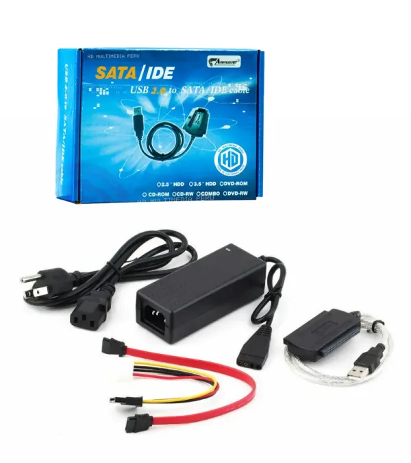Convertidor IDE SATA a USB 2.0 American NET GP-155-ISU, Convertidor IDE/SATA a USB 2.0