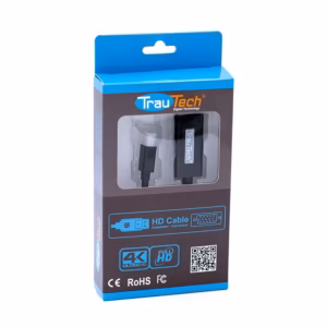 Adaptador Mini-DP a HDMI Full HD 1080p, Cable Adaptador Mini-DisplayPort a HDMI Full HD 1080p | 1920 x 1280 pixeles | Mini DP a HDMI | Trautech