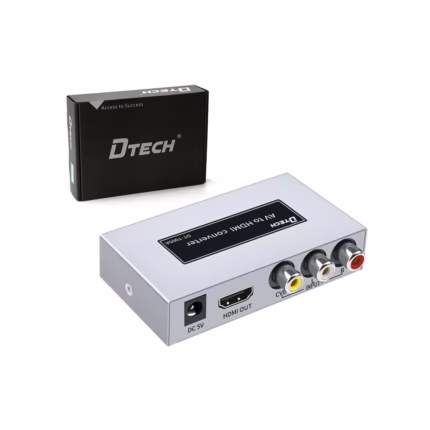 Convertidor RCA a HDMI Dtech DT A RCA a HDMI Adaptador Convertidor de Video y Audio Análogo a HDMI Digital Dtech GP DTA