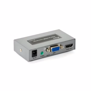 Adaptador VGA a HDMI Activo con Audio y Video Dtech GP-DT7004B, Conversor de VGA Análogo + Audio a HDMI Full HD 1080p