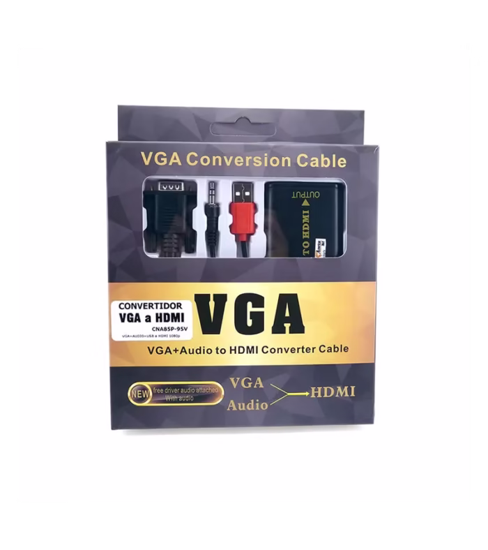 Convertidor VGA a HDMI GP VHUM American NET  Convertidor VGA a HDMI Full HD p   American NET GP VHUM  HD Multimedia PERU SAC