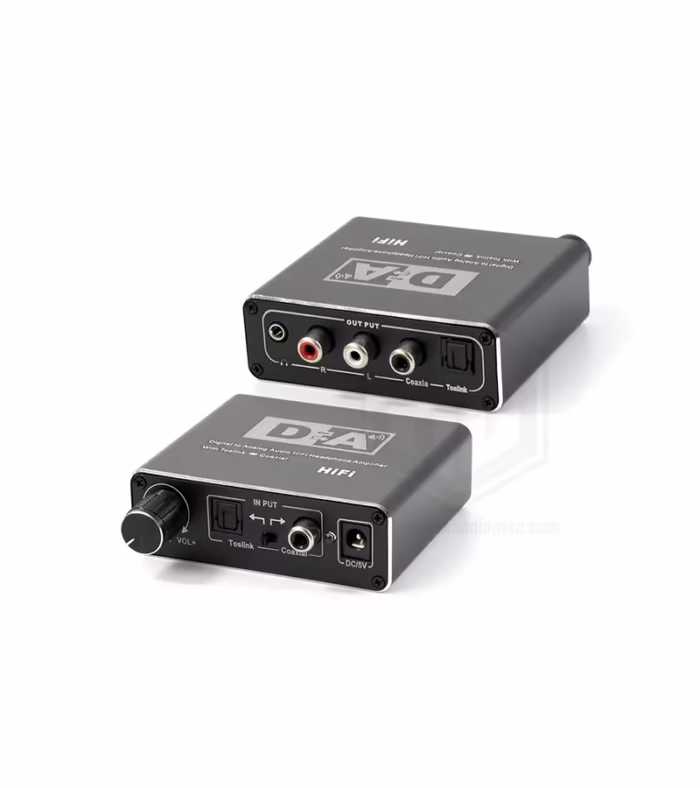 Convertidor Óptico a RCA con control de volumen DA